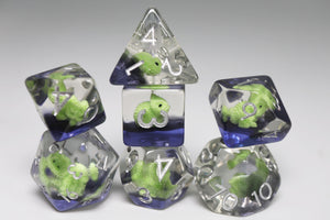 Colorful Chameleon RPG Dice Set Plastic Dice Foam Brain Games