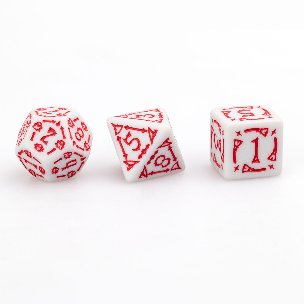 Trick or Treat: Bloodshot Eye RPG Dice Set Plastic Dice Foam Brain Games
