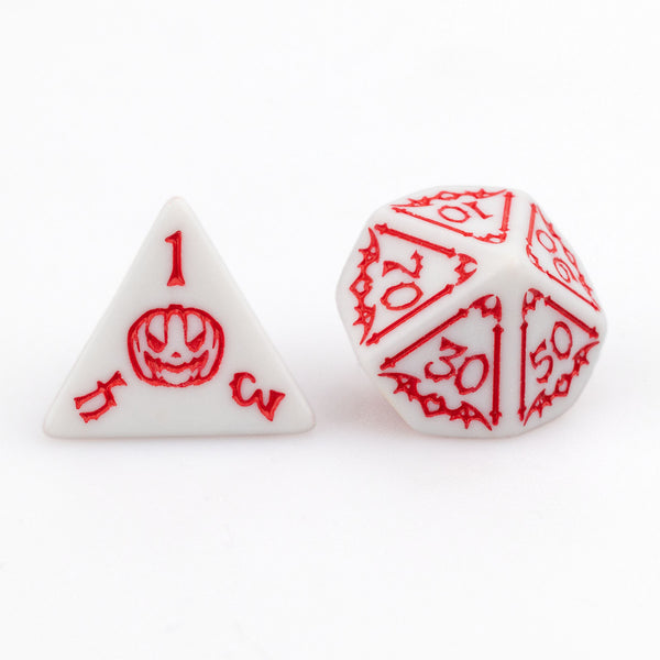 Trick or Treat: Bloodshot Eye RPG Dice Set Plastic Dice Foam Brain Games