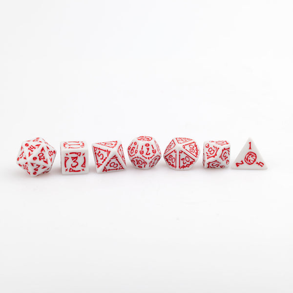 Trick or Treat: Bloodshot Eye RPG Dice Set Plastic Dice Foam Brain Games