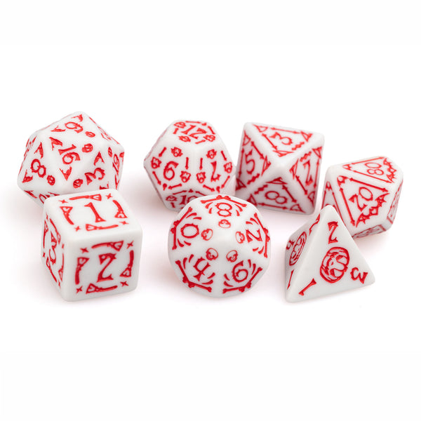 Trick or Treat: Bloodshot Eye RPG Dice Set Plastic Dice Foam Brain Games