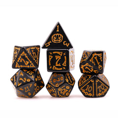 Trick or Treat: Jack-O-Lantern RPG Dice Set Plastic Dice Foam Brain Games