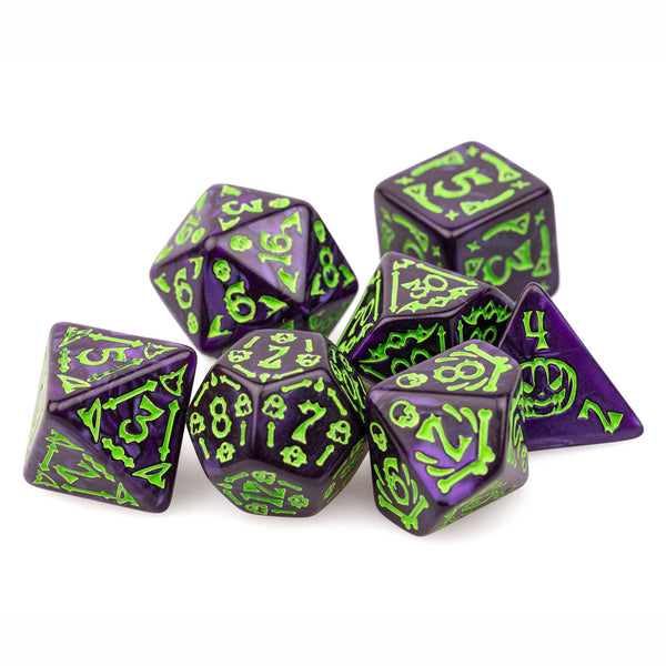 Trick or Treat: Witch's Brew RPG Dice Set Plastic Dice Foam Brain Games