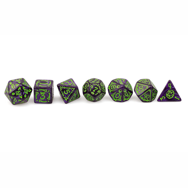 Trick or Treat: Witch's Brew RPG Dice Set Plastic Dice Foam Brain Games
