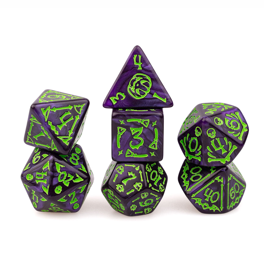 Trick or Treat: Witch's Brew RPG Dice Set Plastic Dice Foam Brain Games