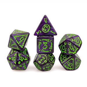 Trick or Treat: Witch's Brew RPG Dice Set Plastic Dice Foam Brain Games
