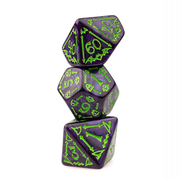 Trick or Treat: Witch's Brew RPG Dice Set Plastic Dice Foam Brain Games