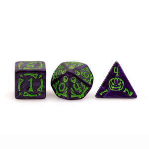 Trick or Treat: Witch's Brew RPG Dice Set Plastic Dice Foam Brain Games