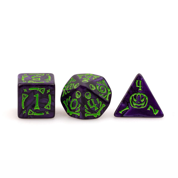 Trick or Treat: Witch's Brew RPG Dice Set Plastic Dice Foam Brain Games