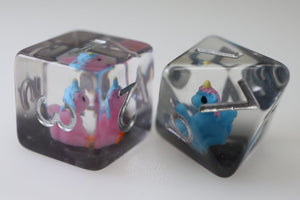 Unicorn Party RPG Dice Set Plastic Dice Foam Brain Games