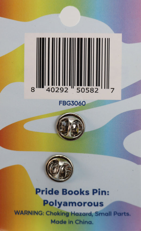 Pride Books Pin: Polyamorous Enamel Pin Foam Brain Games