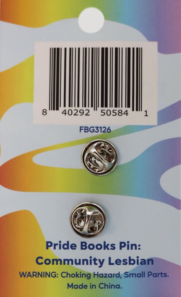 Pride Books Pin: Lesbian Enamel Pin Foam Brain Games