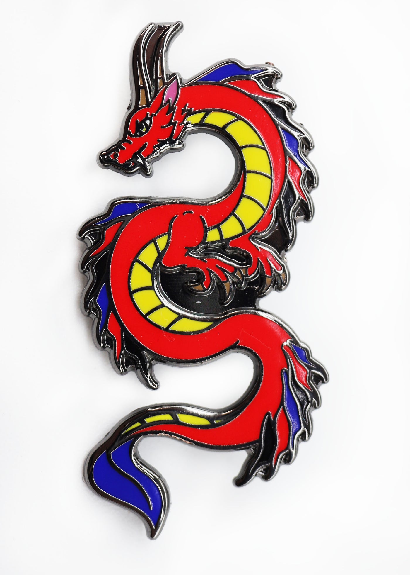 Pride Dragon: Polyamorous Enamel Pin Foam Brain Games