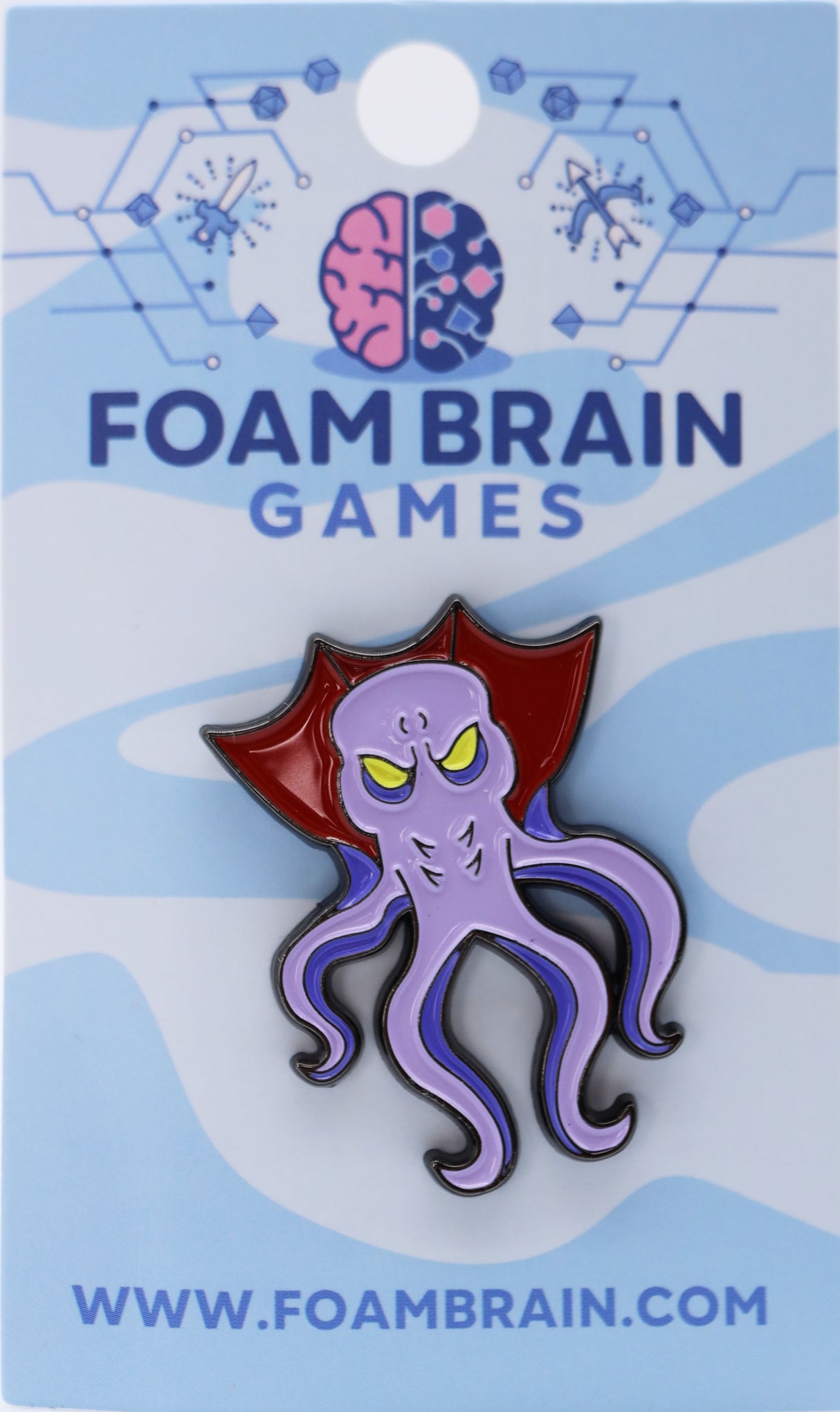 Pin Bazaar: Monster Index - Mind Eater (Origins 2021) Enamel Pin Foam Brain Games