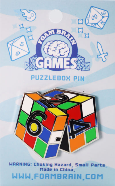 Puzzlebox Pin Enamel Pin Foam Brain Games