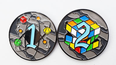 D2 Puzzle Box Coin Metal Dice Foam Brain Games