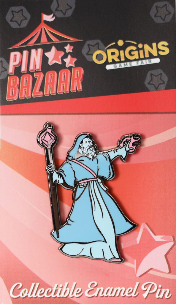 Pin Bazaar: Dice Wizard (Origins 2023) Enamel Pin Foam Brain Games
