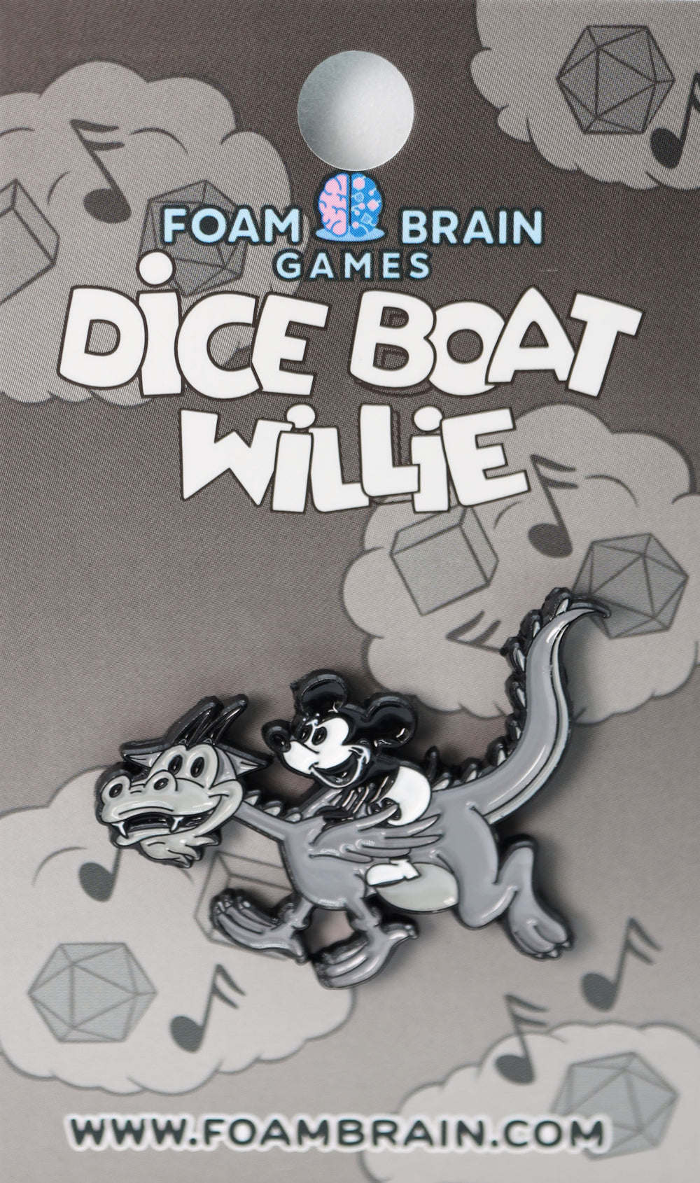 Dice Boat Willie: Mickey - Enamel Pin Enamel Pin Foam Brain Games