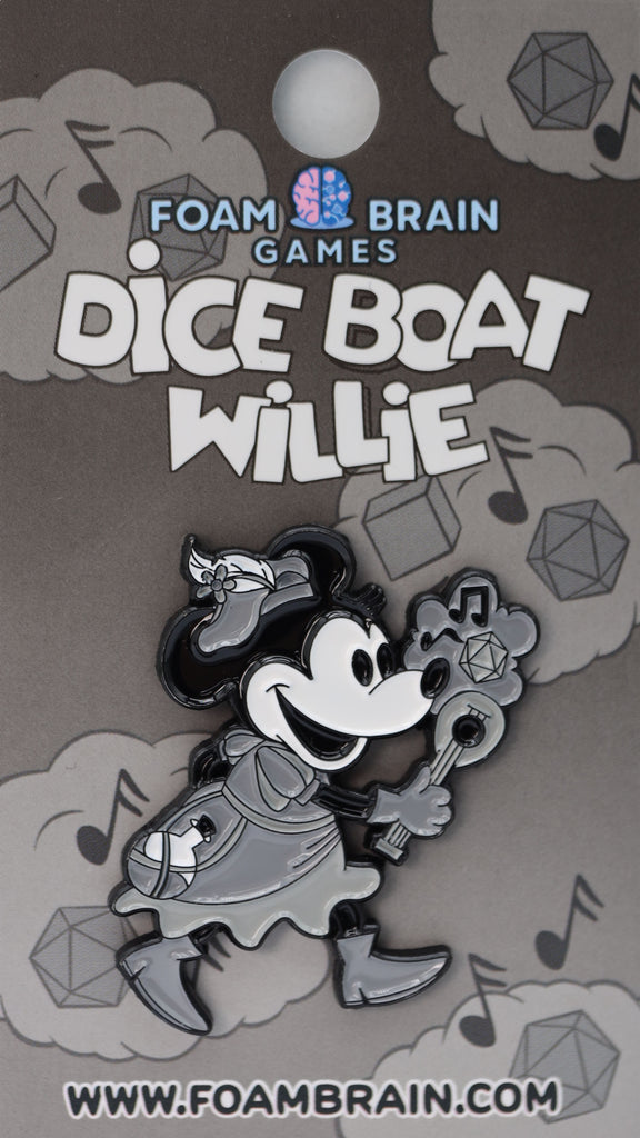 Dice Boat Willie: Bard - Enamel Pin Enamel Pin Foam Brain Games