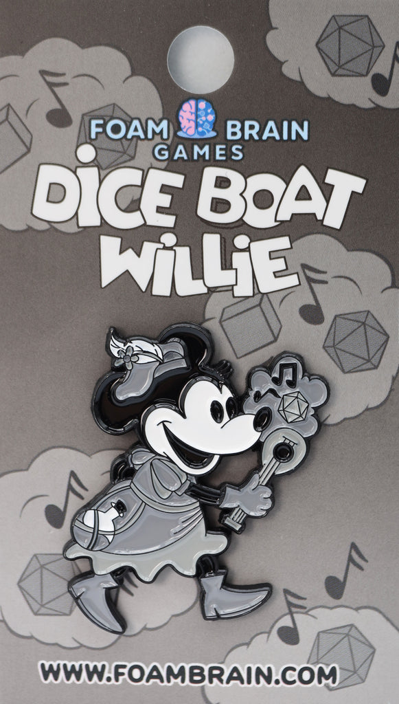 Dice Boat Willie: Bard - Enamel Pin Enamel Pin Foam Brain Games