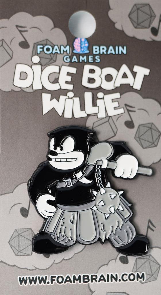 Dice Boat Willie: Barbarian - Enamel Pin Enamel Pin Foam Brain Games