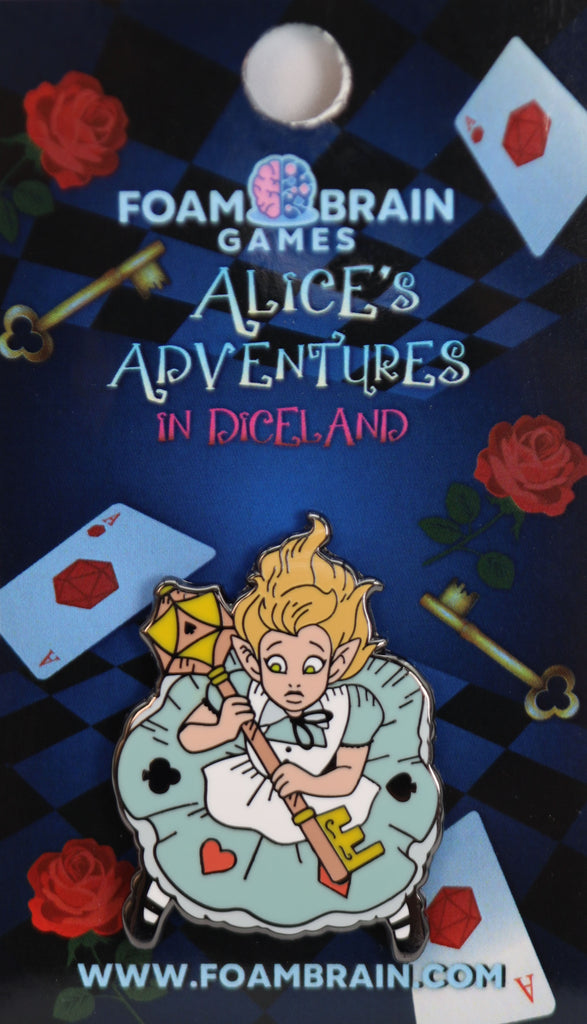Alice's Adventures in Diceland: Alice - Enamel Pin Enamel Pin Foam Brain Games