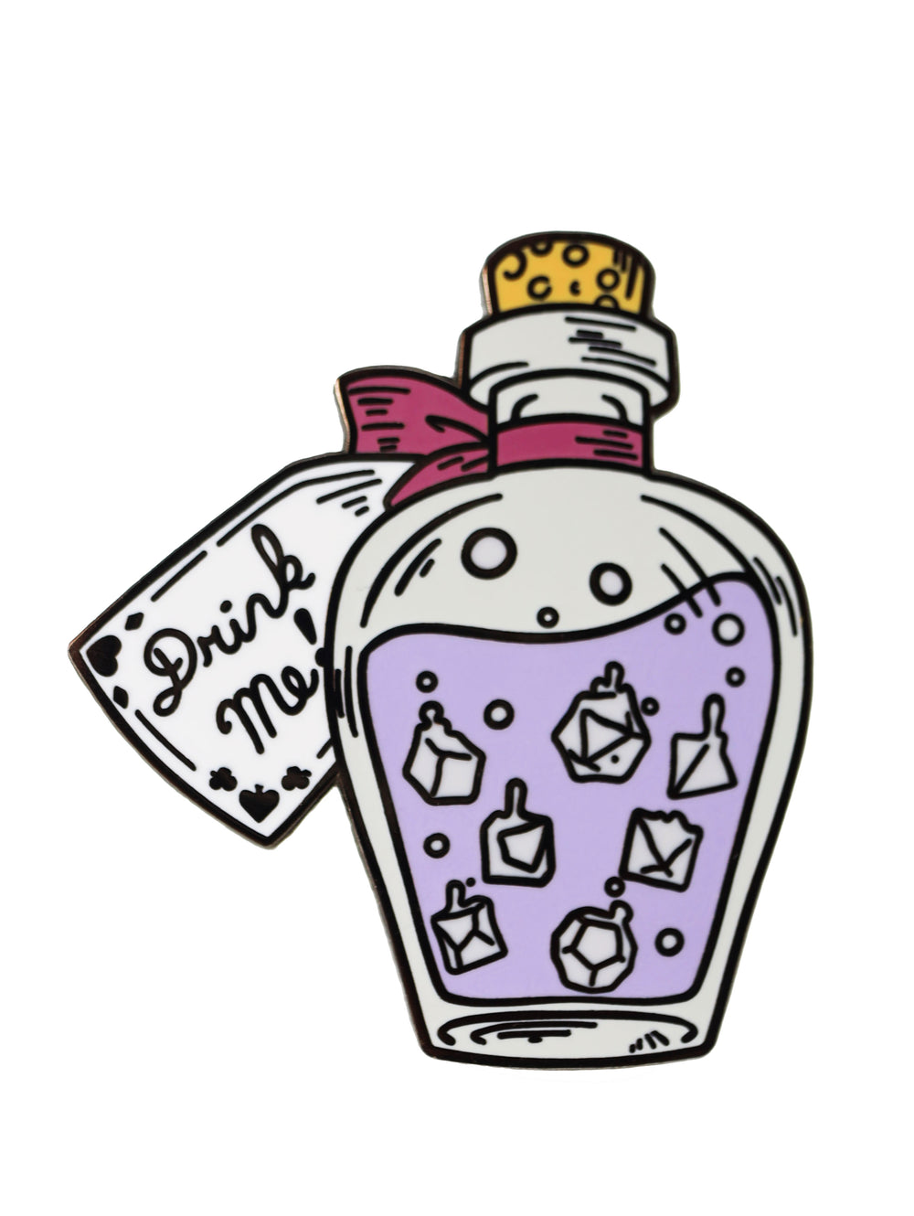 Alice's Adventures in Diceland: Drink Me - Enamel Pin Enamel Pin Foam Brain Games