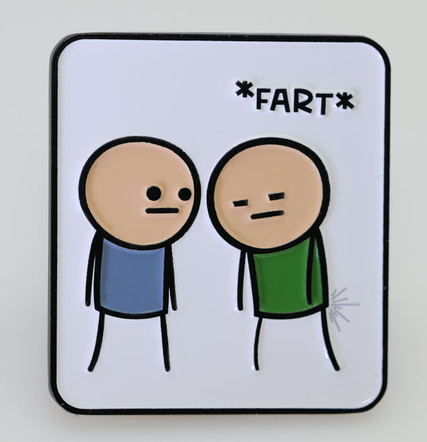 Cyanide & Happiness Pin Series 1: Fart Enamel Pin Foam Brain Games