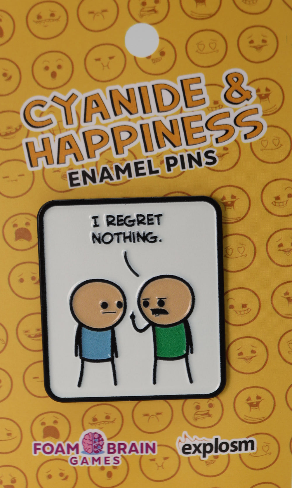 Cyanide & Happiness Pin Series 1: I Regret Nothing Enamel Pin Foam Brain Games