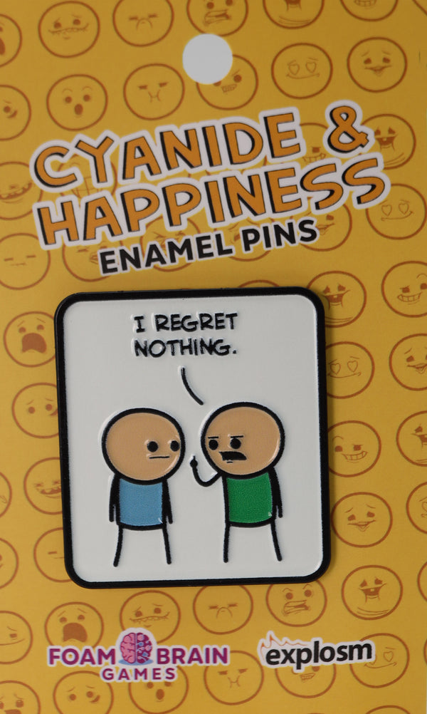 Cyanide & Happiness Pin Series 1: I Regret Nothing Enamel Pin Foam Brain Games