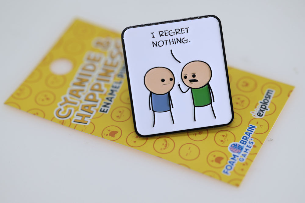 Cyanide & Happiness Pin Series 1: I Regret Nothing Enamel Pin Foam Brain Games