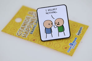 Cyanide & Happiness Pin Series 1: I Regret Nothing Enamel Pin Foam Brain Games