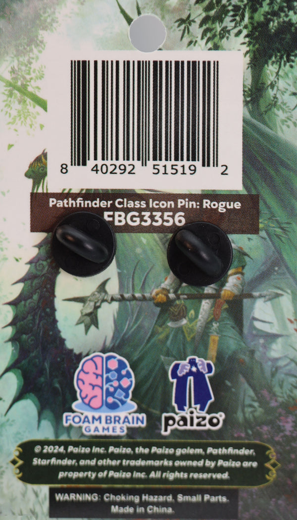 Pathfinder Class Icon Pin: Rogue Enamel Pin Foam Brain Games
