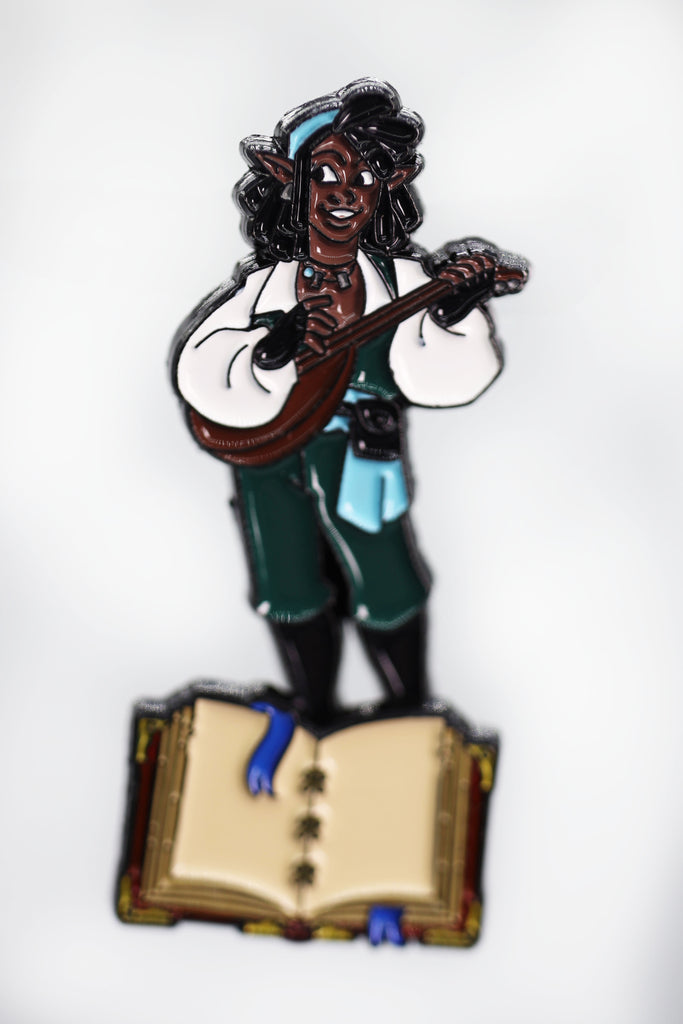 Lost Tome of Heroes: Elf Bard Enamel Pin Foam Brain Games