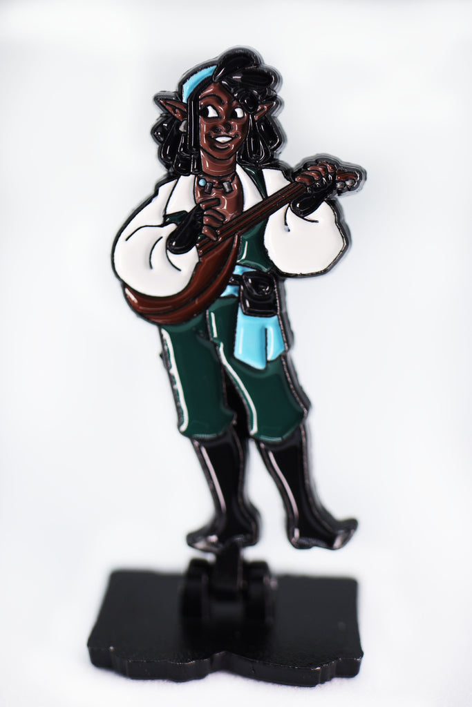 Lost Tome of Heroes: Elf Bard Enamel Pin Foam Brain Games