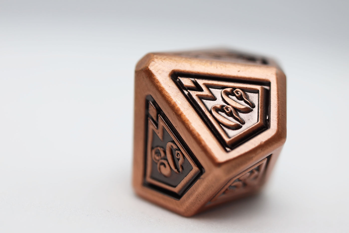 Alchemist Metals: Copper - Metal RPG Dice Set Metal Dice Foam Brain Games
