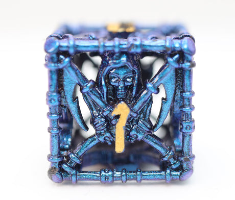 Grim Scythe: Shadow - Metal RPG Dice Set Metal Dice Foam Brain Games