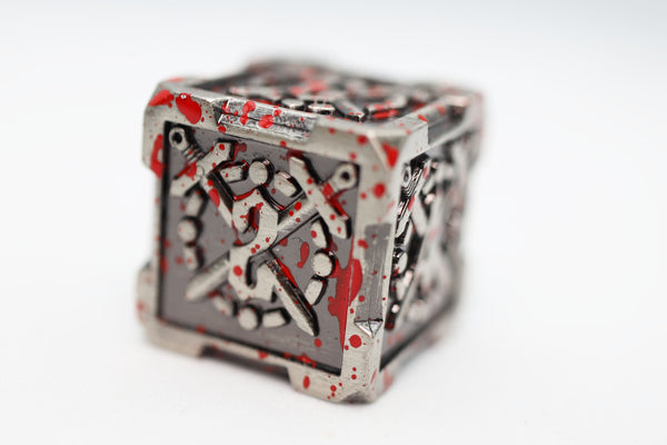 Crossed Swords: Vampiric Sword - Metal RPG Dice Set Metal Dice Foam Brain Games