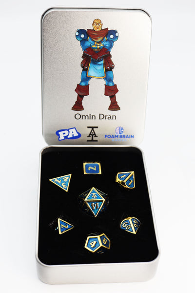 Omin Dran (Acquisitions Inc. PAX West 2023 Character Dice) Metal Dice Foam Brain Games