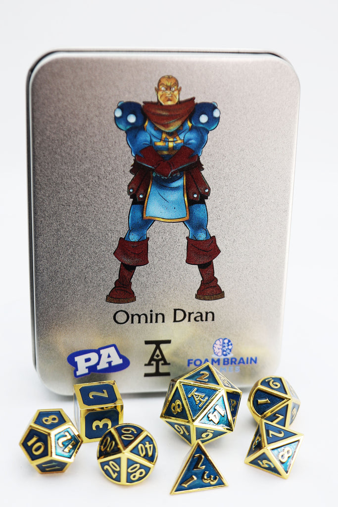 Omin Dran (Acquisitions Inc. PAX West 2023 Character Dice) Metal Dice Foam Brain Games
