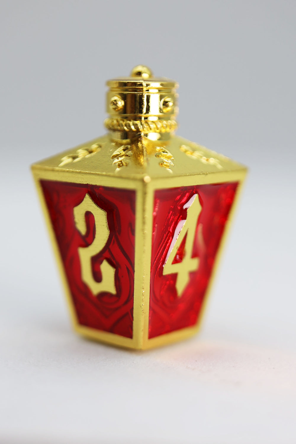 Moonlit Lantern: Golden Starfire - Metal RPG Dice Set Metal Dice Foam Brain Games