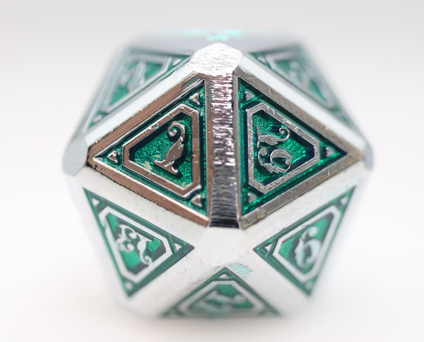 Alchemist Metals: Acid - Metal RPG Dice Set Metal Dice Foam Brain Games