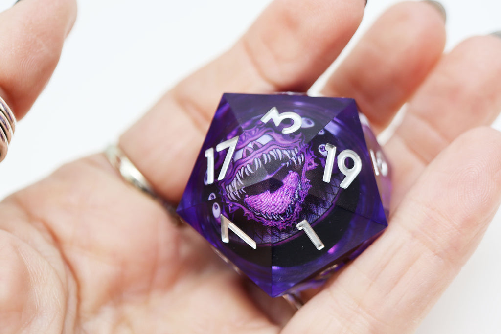 Sharp Edge 35mm Shifting Sphere D20 - Eye Monster Plastic Dice Foam Brain Games