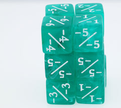 Turquoise Marilyn -1/-1 Magic Counters Plastic Dice Foam Brain Games