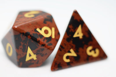 Golden Swan Stone - Gemstone Engraved with Gold Stone Dice Foam Brain Games