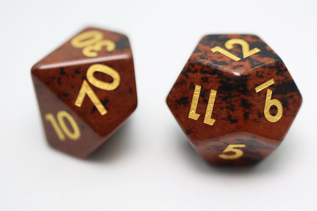 Golden Swan Stone - Gemstone Engraved with Gold Stone Dice Foam Brain Games