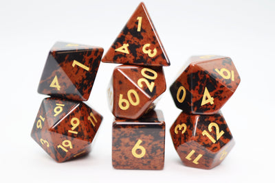 Golden Swan Stone - Gemstone Engraved with Gold Stone Dice Foam Brain Games