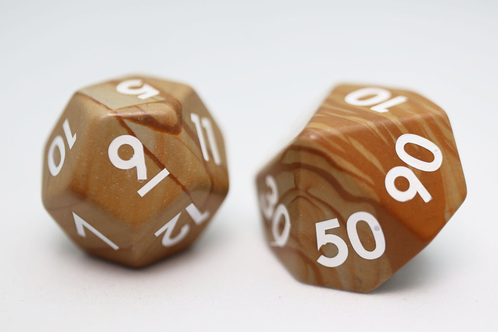 Serpenggiante - Engraved Gemstone Stone Dice Foam Brain Games