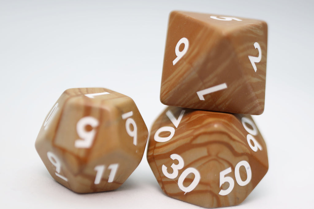 Serpenggiante - Engraved Gemstone Stone Dice Foam Brain Games