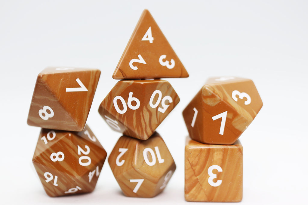 Serpenggiante - Engraved Gemstone Stone Dice Foam Brain Games